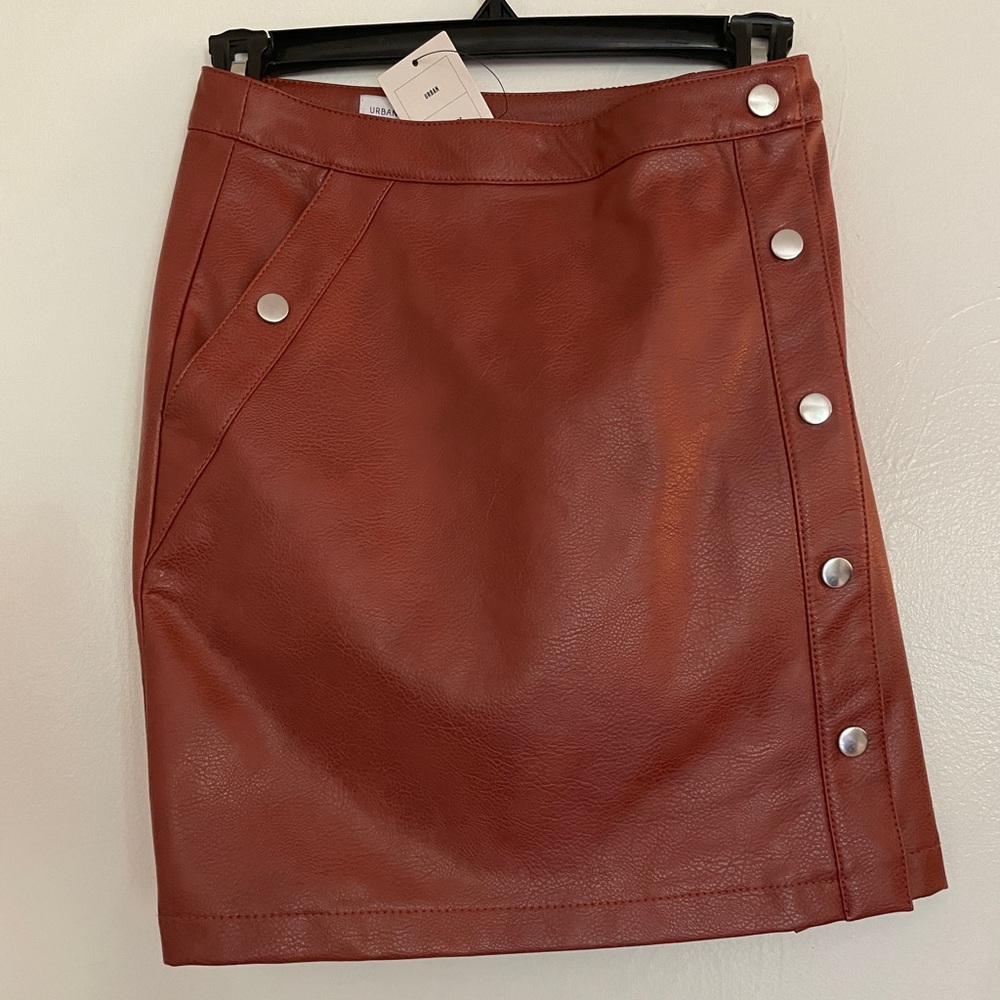 Tags on Urban Outfitters Brown Leather Skirt - XS